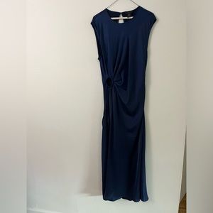 NWT Silky Navy Dress - House of Harlow 1960- with side cut-out!